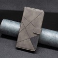 For Xiaomi Redmi Note 13 4G Global Magnetic Buckle Rhombus Texture Leather Phone Case(Grey)