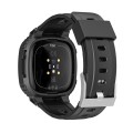 For Fitbit Versa 4 / 3 / Sense 2 / Sense 1 Armor Integrated TPU Watch Band(Black)