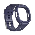 Fitbit Versa 4 / 3 / Sense 2 / Sense 1 Armor Integrated TPU Watch Band(Midnight Blue)