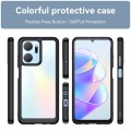 For Honor X7A Colorful Series Acrylic + TPU Phone Case(Black)