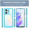 For Honor X7A Colorful Series Acrylic + TPU Phone Case(Transparent Blue)