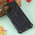 For Xiaomi Redmi Note 12 5G Global Shockproof TPU + PC Magnetic Phone Case with Holder(Black)