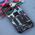 For Xiaomi Redmi Note 12 Pro 5G Camouflage Armor Kickstand TPU + PC Magnetic Phone Case(Light Blue)