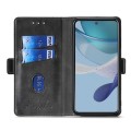 For Xiaomi Redmi Note 12 Pro Speed/Poco X5 Pro Contrast Color Side Buckle Leather Phone Case(Blue +