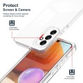 For Samsung Galaxy A14 5G 3 in 1 Clear TPU Color PC Frame Phone Case(White)