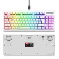 HXSJ L100 87 Keys RGB Backlit Film 2.4G Wireless Keyboard(White)