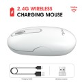 HXSJ T15 2.4GHz 4 Keys Wireless Mute Mouse(White)