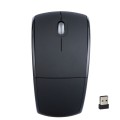HXSJ ZD-01 1600DPI 2.4GHz Wireless Foldable Mouse(Black)