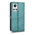 For Realme GT Neo 3 Honeycomb Dot Texture Leather Phone Case(Green)