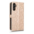For Samsung Galaxy A14 4G Honeycomb Dot Texture Leather Phone Case(Gold)