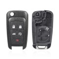 For Opel Car Keys Replacement Car Key Case with Foldable Key Blade(5 Sedan Button)
