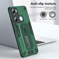 For Infinix Hot 20i X665E Variety Brave Armor Finger Loop Holder Phone Case(Green)