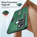 For Infinix Hot 20i X665E Variety Brave Armor Finger Loop Holder Phone Case(Green)
