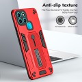 For Infinix Smart 6 Variety Brave Armor Finger Loop Holder Phone Case(Red)