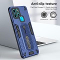 For Infinix Smart 6 Variety Brave Armor Finger Loop Holder Phone Case(Blue)