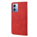 For Xiaomi Redmi Note 12 5G Global / Poco X5 5G Skin Feel Splicing Leather Phone Case(Red)