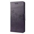 For Xiaomi Redmi Note 12 Pro 5G Global Butterfly Flower Pattern Leather Phone Case(Deep Purple)