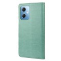 For Xiaomi Redmi Note 12 Pro 5G Global Butterfly Flower Pattern Leather Phone Case(Green)