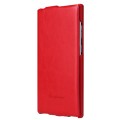 For Samsung Galaxy S23 Ultra 5G Fierre Shann 64 Texture Vertical Flip PU Leather Phone Case(Red)