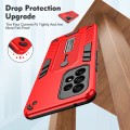 For Samsung Galaxy A33 5G Variety Brave Armor Finger Loop Holder Phone Case(Red)