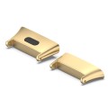 For Xiaomi Redmi Watch 3 / Mi Watch Lite 3 1 Pair Metal Watch Band Connector(Gold)
