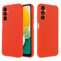 For Samsung Galaxy A14 4G Pure Color Liquid Silicone Shockproof Phone Case(Red)