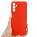 For Samsung Galaxy A14 4G Pure Color Liquid Silicone Shockproof Phone Case(Red)