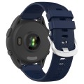 For Garmin Forerunner 265 22mm Solid Color Silicone Watch Band(Midnight Blue)