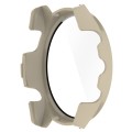 For Garmin Forerunner 265 PC + Tempered Glass Film Integrated Watch Protective Case(Ivory White)