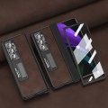 For Samsung Galaxy Z Fold2 5G Napa Texture All-inclusive Phone Case(Coffee)