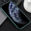 For iPhone 11 Pro Astronaut Pattern Silicone Straight Edge Phone Case(Lovely Astronaut-Green)