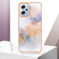 For Xiaomi Redmi Note 11T Pro Electroplating IMD TPU Phone Case(White Marble)