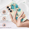 For Samsung Galaxy S24+ 5G Flowers and Plants Series IMD TPU Phone Case(Blue Rose)
