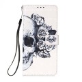 For Samsung Galaxy A34 5G 3D Painting Horizontal Flip Leather Phone Case(Skull)