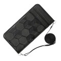 For Samsung Galaxy A34 5G Crossbody Football Texture Magnetic PU Phone Case(Black)