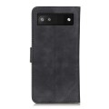 For Google Pixel 7a KHAZNEH Retro Texture Flip Leather Phone Case(Black)