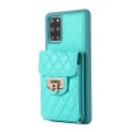 For Samsung Galaxy S20+ Card Slot Leather Phone Case(Mint Green)