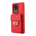 For Samsung Galaxy S20 Ultra Card Slot Leather Phone Case(Red)