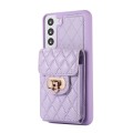 For Samsung Galaxy S21 FE Card Slot Leather Phone Case(Purple)