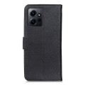 For Xiaomi Redmi Note 12 4G Global KHAZNEH Cowhide Texture Horizontal Flip Leather Phone Case(Black)