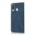 For Huawei P30 lite Dual-color Stitching Leather Phone Case(Blue Green)