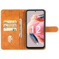 For Redmi Note 12 4G Global Leather Phone Case(Brown)