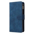 For Samsung Galaxy A54 5G Multifunctional Multi-Card Wallet Phone Leather Case(Blue)