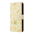 For Samsung Galaxy A34 5G Bronzing Painting RFID Leather Phone Case(Yellow Daisy)