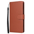 For Samsung Galaxy A34 3 Card Slots Multifunctional Leather Phone Case(Brown)