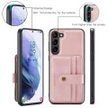For Samsung Galaxy A54 5G / A54 4G JEEHOOD RFID Blocking Anti-Theft Magnetic PU Phone Case(Pink)