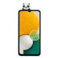 For Samsung Galaxy A14 5G 3D Lying Cartoon TPU Shockproof Phone Case(Panda)