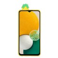 For Samsung Galaxy A14 5G 3D Lying Cartoon TPU Shockproof Phone Case(Pineapple)