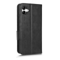For Samsung Galaxy A04 Symmetrical Triangle Leather Phone Case(Black)
