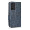For Samsung Galaxy A53 5G Symmetrical Triangle Leather Phone Case(Blue)